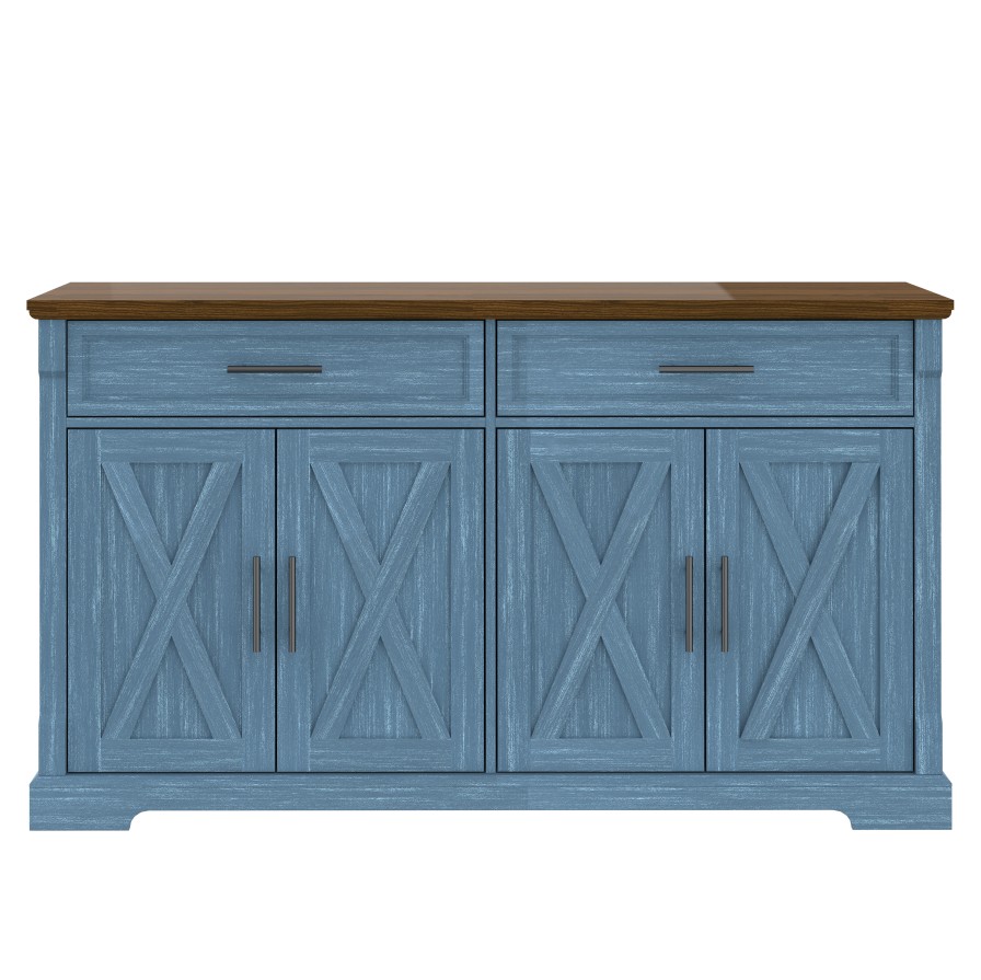 Bleuwharf 4 Door 2 Drawer Cabinet